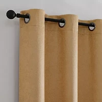 Mylon Grommet Top Blackout Set of 2 Curtain Panel
