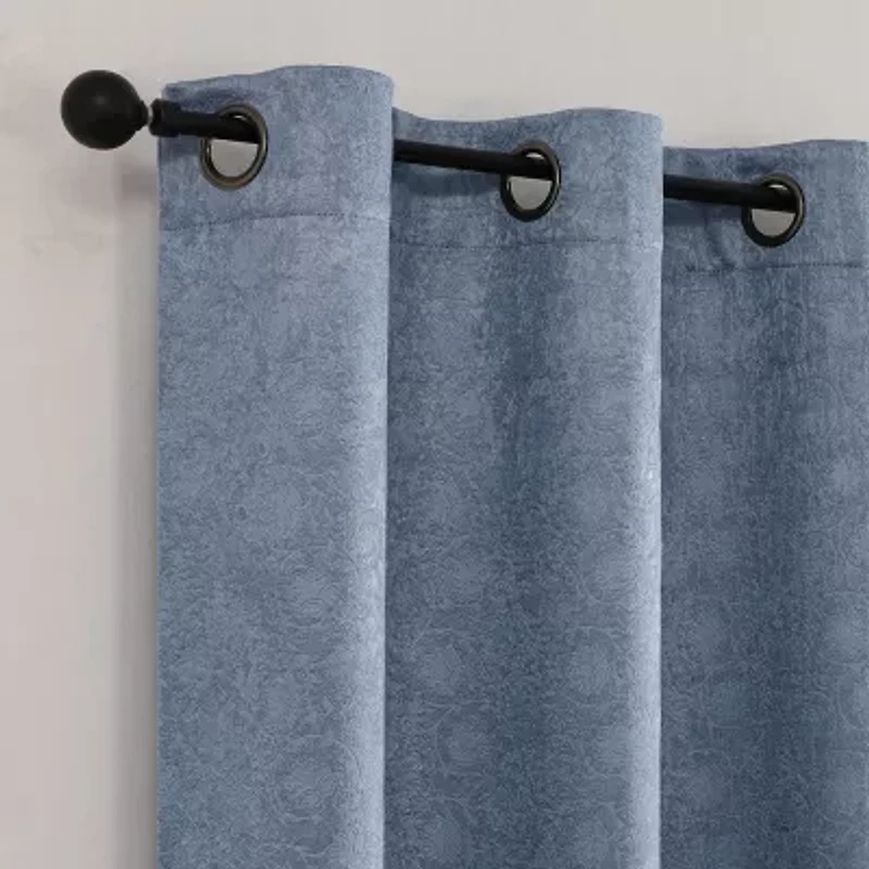 Roosevelt Grommet Top Blackout Set of 2 Curtain Panel