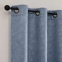 Roosevelt Grommet Top Blackout Set of 2 Curtain Panel