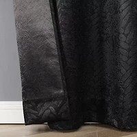 Regal Home Joelle Embossed Grommet Top Energy Saving Blackout Set of 2 Curtain Panel