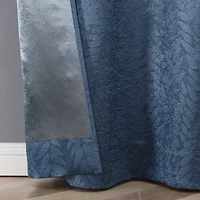 Regal Home Joelle Embossed Grommet Top Energy Saving Blackout Set of 2 Curtain Panel