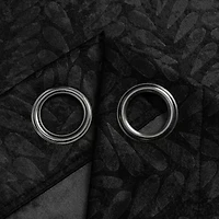 Regal Home Joelle Embossed Grommet Top Energy Saving Blackout Set of 2 Curtain Panel