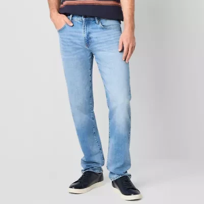 mutual weave Vintage Straight Mens Stretch Fabric Leg Jean