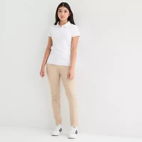 IZOD Juniors Womens Short Sleeve Polo Shirt