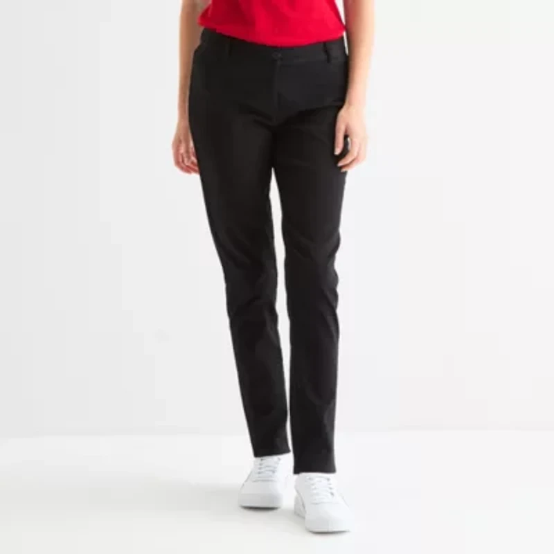 IZOD Womens Juniors Skinny Flat Front Pant