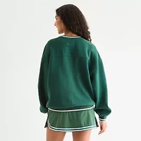 Arizona Oversized Womens Juniors Crew Neck Long Sleeve Sweatshirt