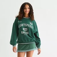 Arizona Oversized Womens Juniors Crew Neck Long Sleeve Sweatshirt