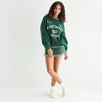 Arizona Oversized Womens Juniors Crew Neck Long Sleeve Sweatshirt