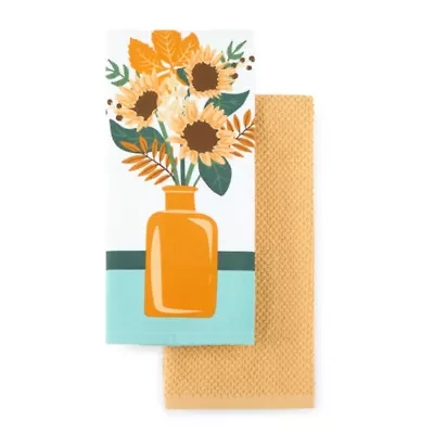 Layerings Fall Floral 2-pc. Kitchen Towel Set