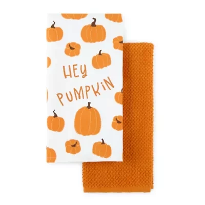 Layerings Hey Pumpkin 2-pc. Kitchen Towel Set