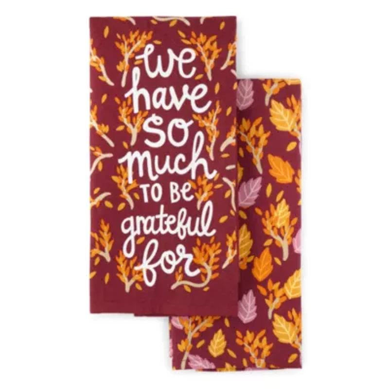 Layerings Fall Grateful 2-pc. Kitchen Towel Set