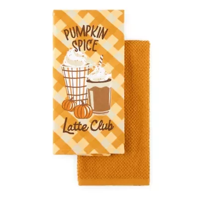 Layerings Pumpkin Spice Latte 2-pc. Kitchen Towel Set