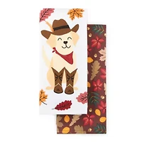 Layerings Fall Country Dog 2-pc. Kitchen Towel Set