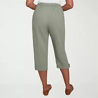 Alfred Dunner Copper Canyon Womens Straight Fit Capri Pant