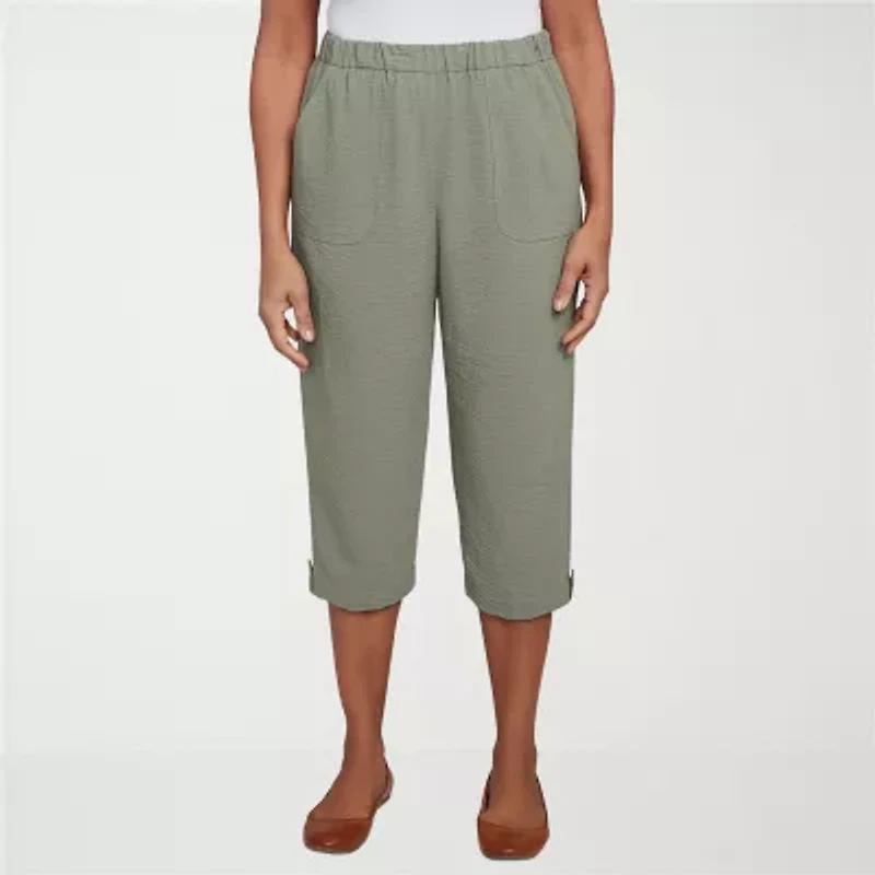 Alfred Dunner Copper Canyon Womens Straight Fit Capri Pant