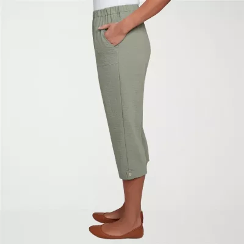 Alfred Dunner Copper Canyon Womens Straight Capri Pant