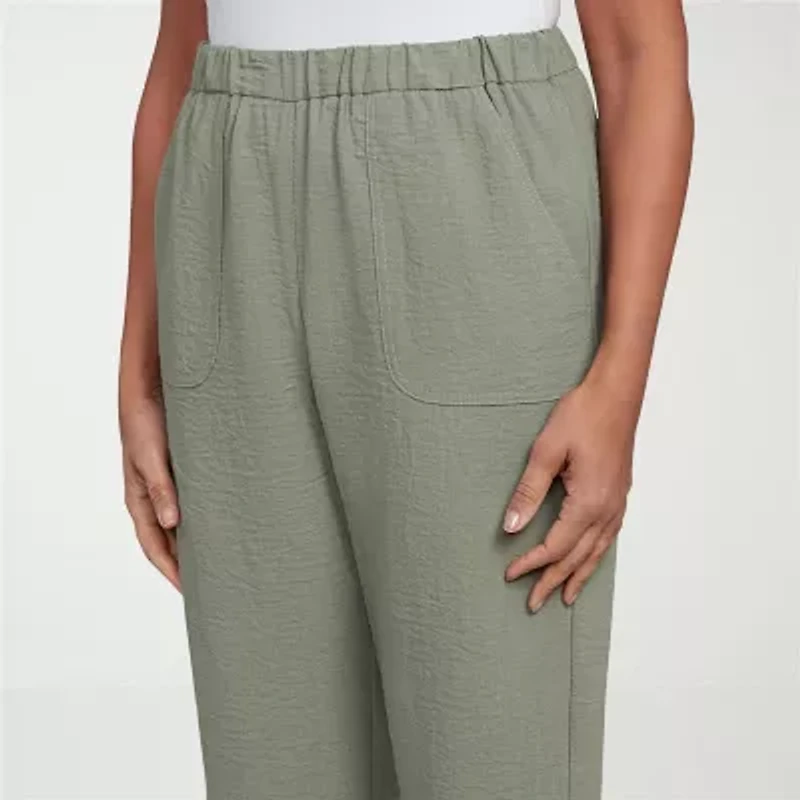 Alfred Dunner Copper Canyon Womens Straight Capri Pant