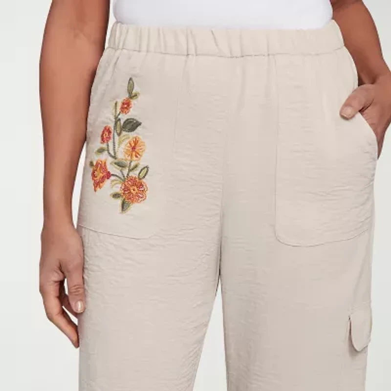 Alfred Dunner Copper Canyon Womens Straight Ankle Pant