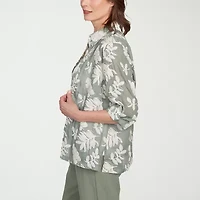 Alfred Dunner Copper Canyon Womens 3/4 Sleeve Layered Top
