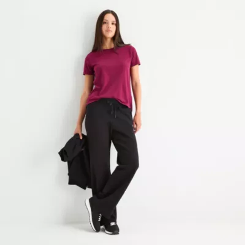 Xersion Womens Super Soft Fleece Straight Leg Sweatpant