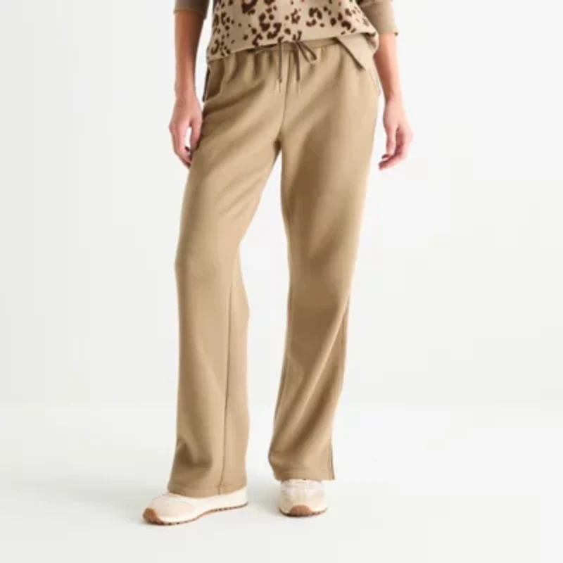 Xersion Womens Super Soft Fleece Straight Leg Sweatpant