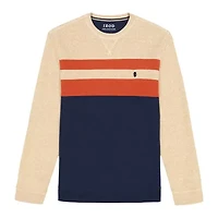 IZOD Advantage Performance Colorblock Mens Crew Neck Long Sleeve Sweatshirt