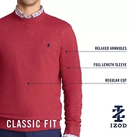 IZOD Advantage Performance Colorblock Mens Crew Neck Long Sleeve Sweatshirt