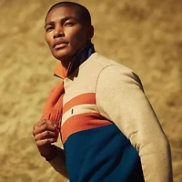IZOD Advantage Performance Colorblock Mens Crew Neck Long Sleeve Sweatshirt