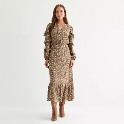 Frye and Co. Womens Floral Maxi Dress
