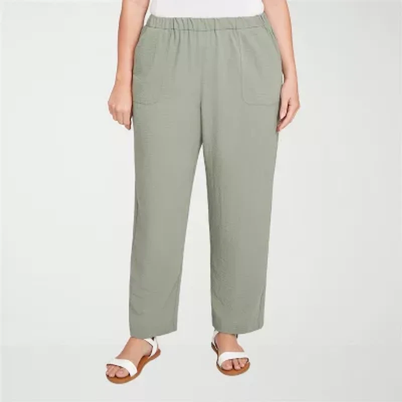 Alfred Dunner Copper Canyon Womens Straight Pull-On Pant
