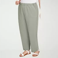 Alfred Dunner Copper Canyon Womens Straight Pull-On Pant