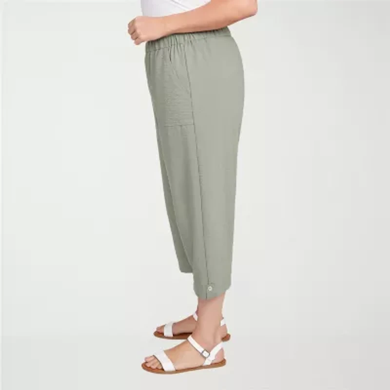 Alfred Dunner Copper Canyon Womens Plus Straight Capri Pant