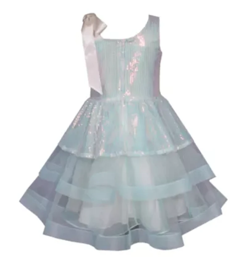 Bonnie Jean Big Kid Girls Sleeveless Flower Girl A-Line Dress