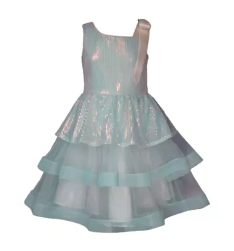 Bonnie Jean Big Kid Girls Sleeveless Flower Girl A-Line Dress