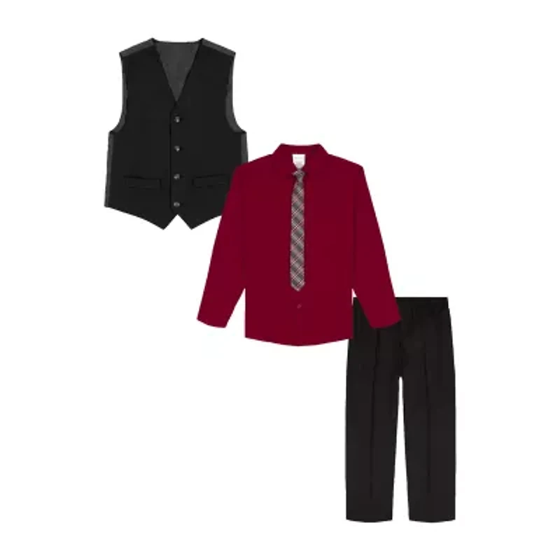 Van Heusen Little & Big Kid Boys 4-pc. Suit Set