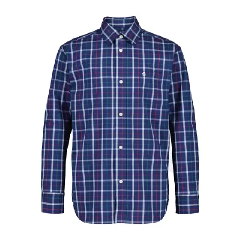 IZOD Little & Big Kid Boys Point Collar Long Sleeve Dress Shirt