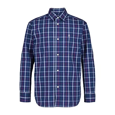 IZOD Little & Big Kid Boys Point Collar Long Sleeve Dress Shirt