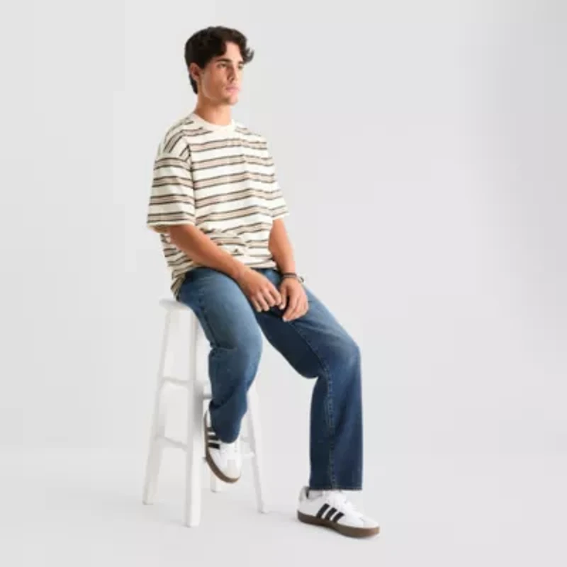 Arizona Mens Boxy Fit Stripe T-Shirt