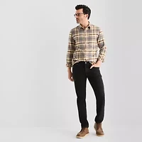 mutual weave Mens Long Sleeve Regular Fit Flannel Shirt