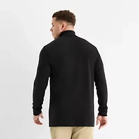 St. John's Bay Interlock Big and Tall Mens Long Sleeve Classic Fit Turtleneck