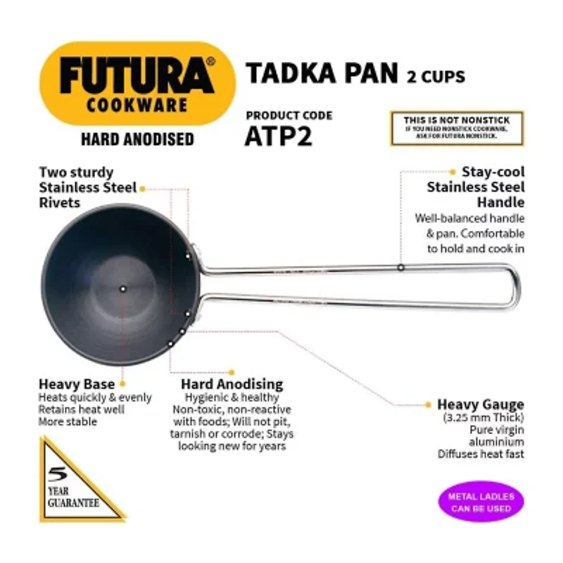 Hawkins Hard Anodized 4" Tadka Pan