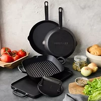 Bobby Flay Cast Iron 16.5" Grill Pan