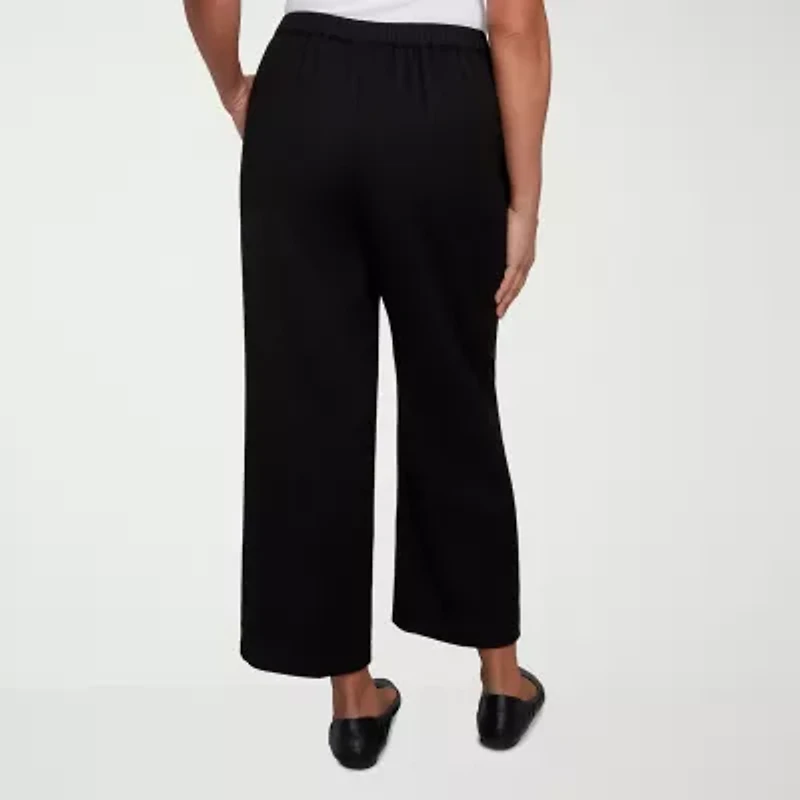 Alfred Dunner Santa Barbara Womens Straight Fit Ankle Pant