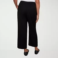 Alfred Dunner Santa Barbara Womens Straight Fit Ankle Pant