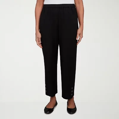 Alfred Dunner Santa Barbara Womens Straight Fit Ankle Pant