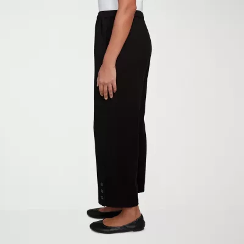 Alfred Dunner Santa Barbara Womens Straight Fit Ankle Pant