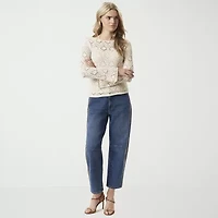 JS Jessica Simpson Womens Round Neck Long Sleeve Pullover Sweater