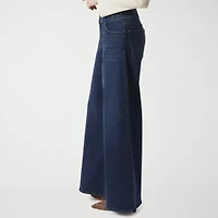 JS Jessica Simpson Womens Wide Leg High Rise Trouser