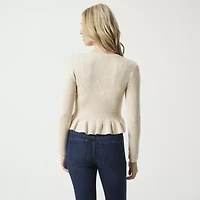 JS Jessica Simpson Womens Round Neck Long Sleeve Pullover Sweater