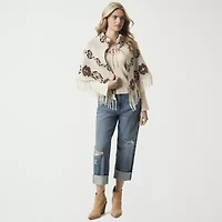 JS Jessica Simpson Womens Geometric Pullover Sweater